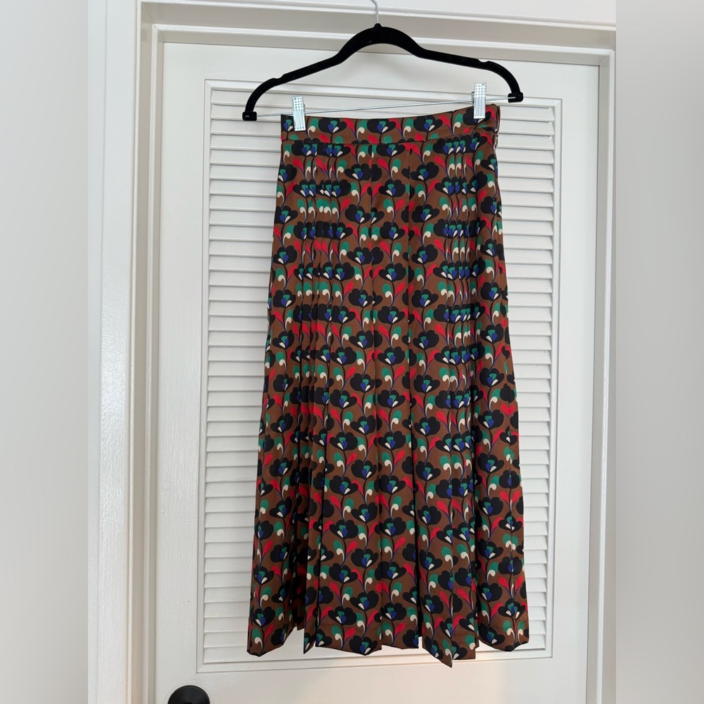 Zara Multicolor Patterned Midi Skirt